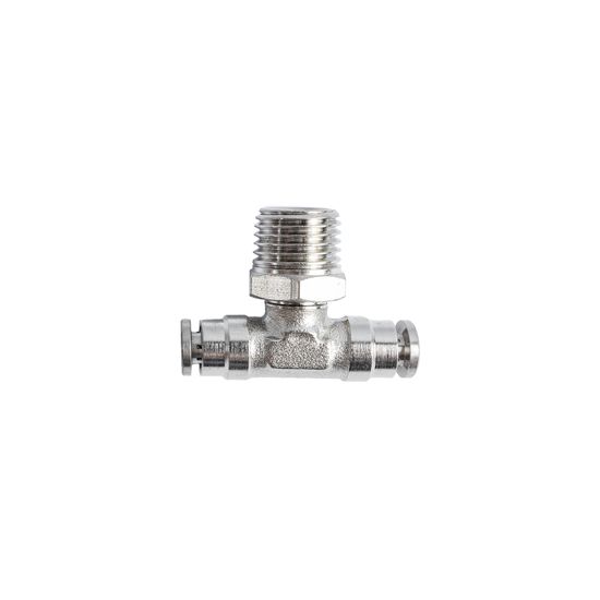 Metal Pu Fitting T-joint 4mm 1/4" M